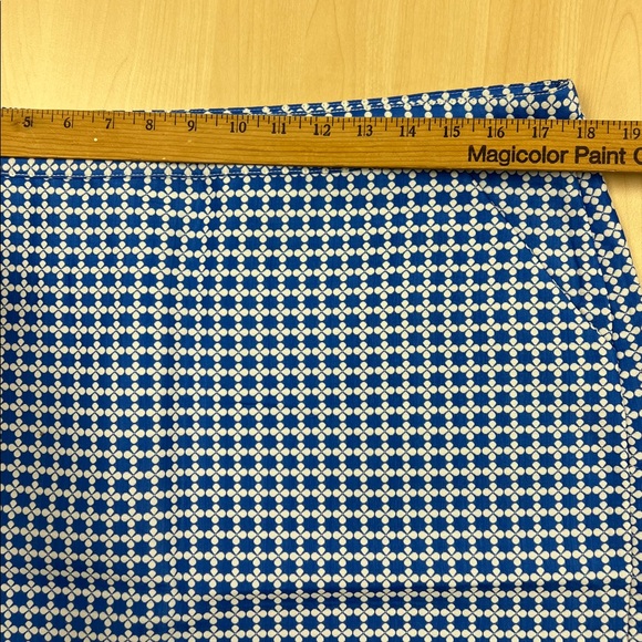 New Brooks Brothers 346 blue and white medallion pencil skirt with pockets 14 - Picture 7 of 9
